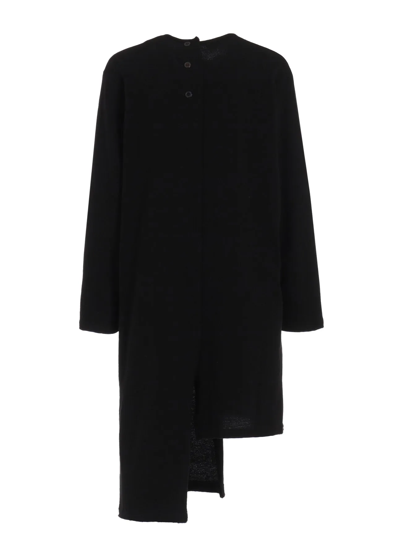 10/-BD GAUZE SINGLE JERSEY UNBALANCED HENRY NECK LS T