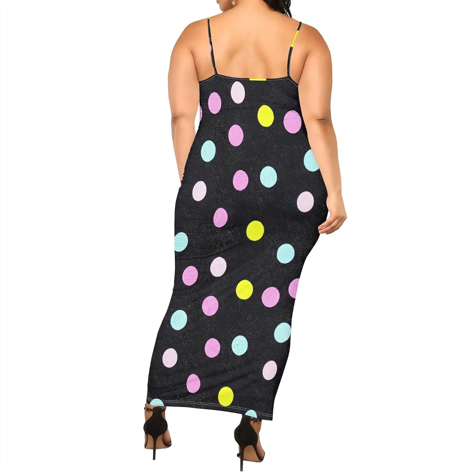 2025 Women Sexy Spaghetti Strap Lang Dress Camisole Sundress Summer Floral Plus Size Dresses Wedding Guests Outfits