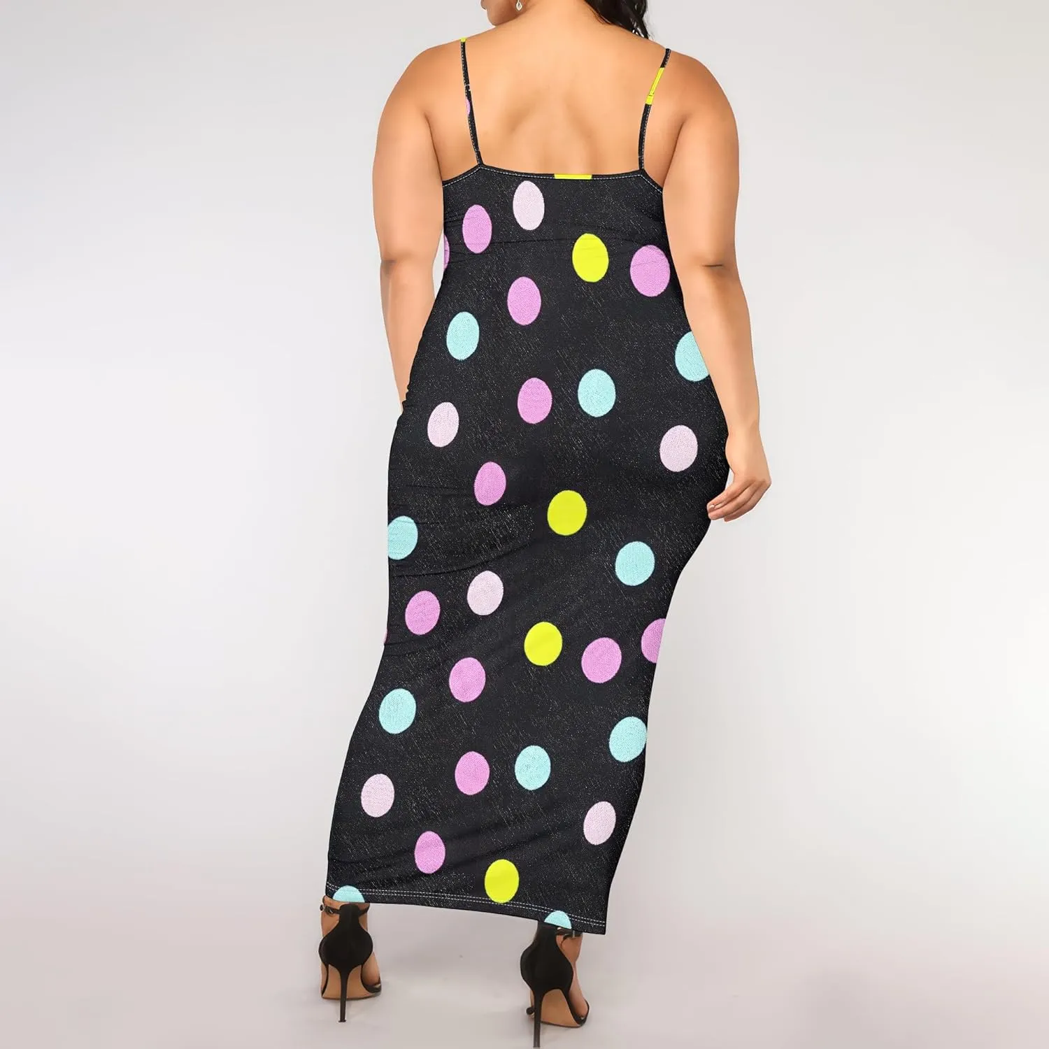 2025 Women Sexy Spaghetti Strap Lang Dress Camisole Sundress Summer Floral Plus Size Dresses Wedding Guests Outfits