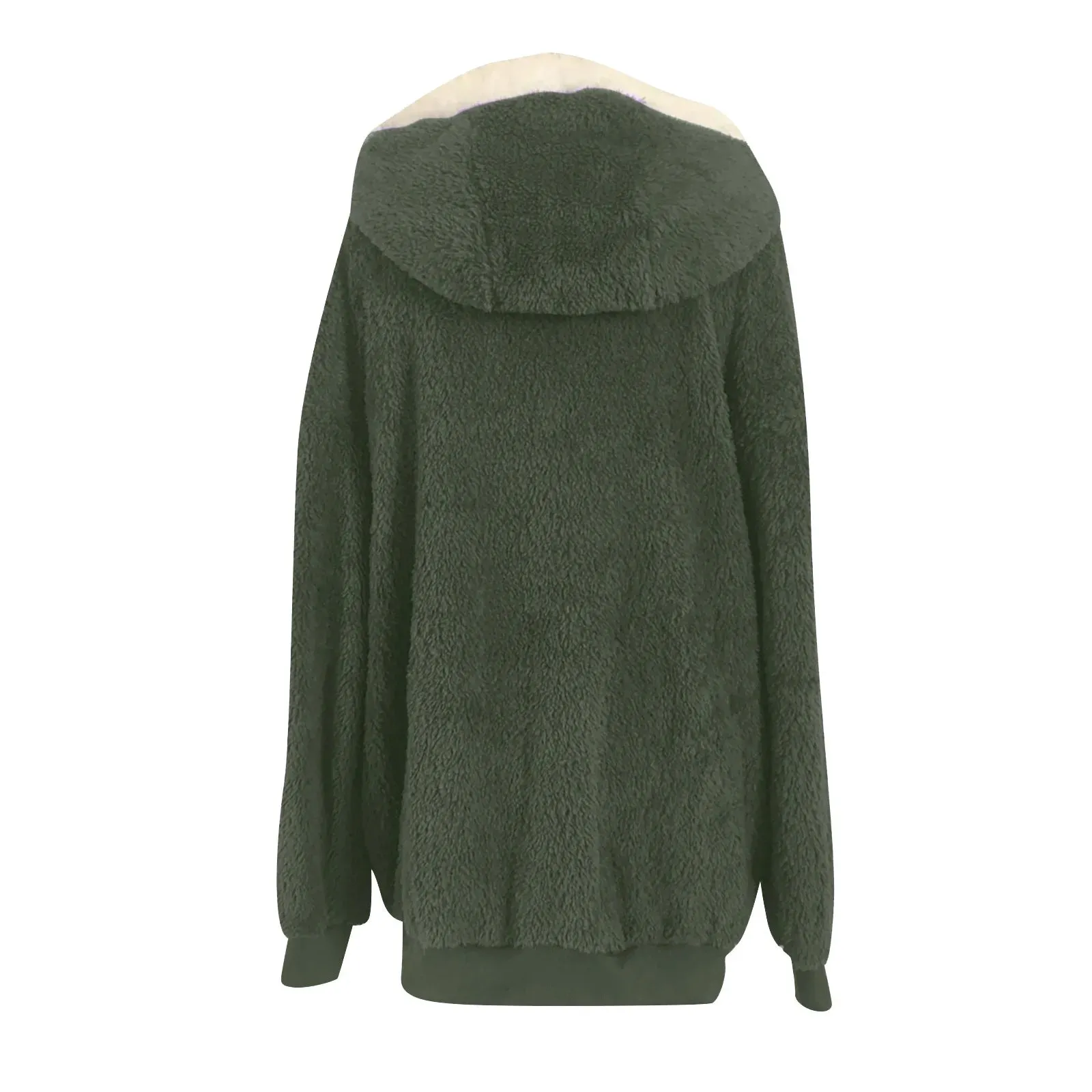 50% Off Clear!Winter Long Coats for Women, Women Plus Size Winter Warm Loose Plush Zip Hooded Jacket Coat Gifts Christmas Gift