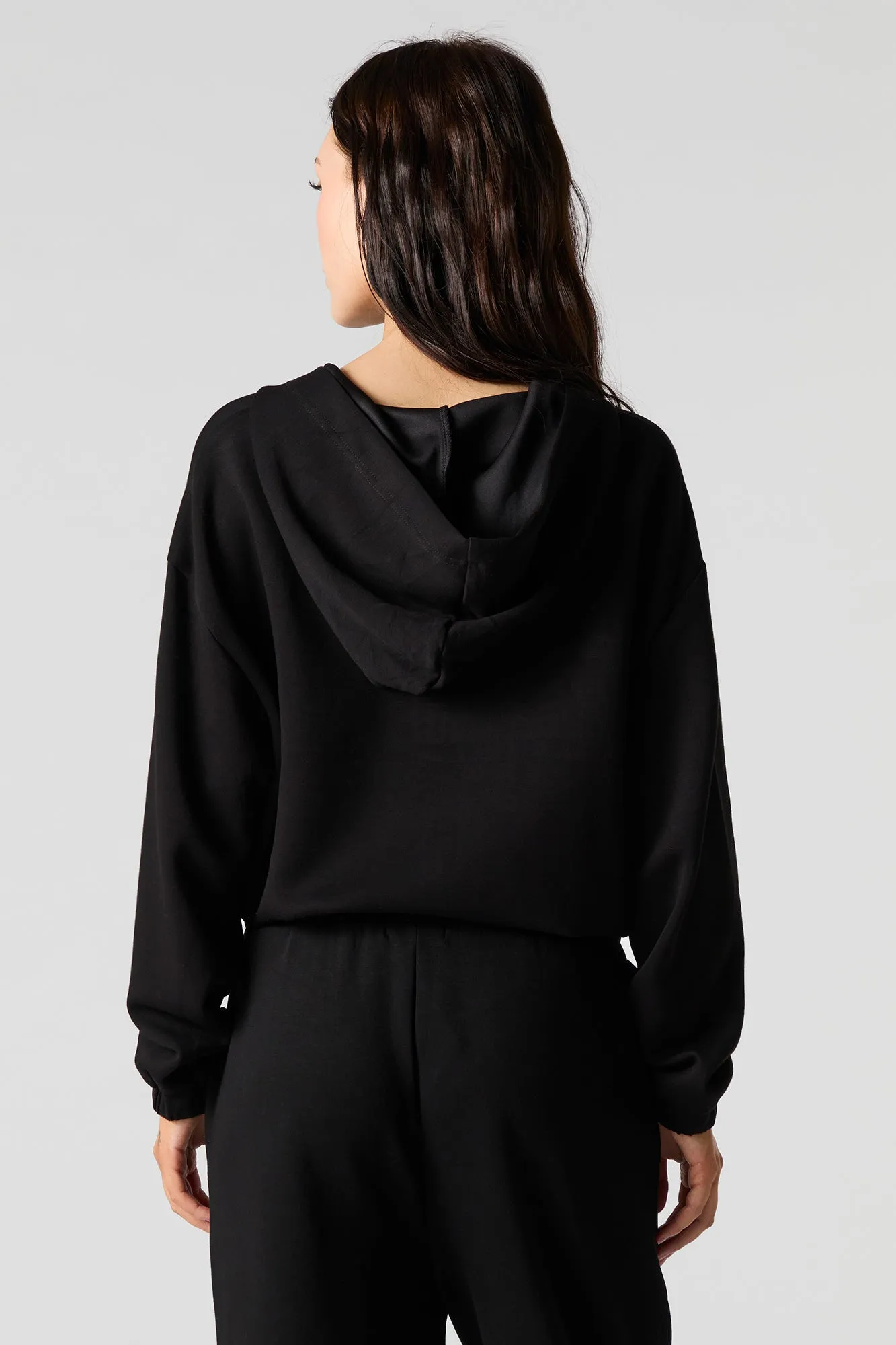 Active Quarter Zip Cinched Fleece Hoodie