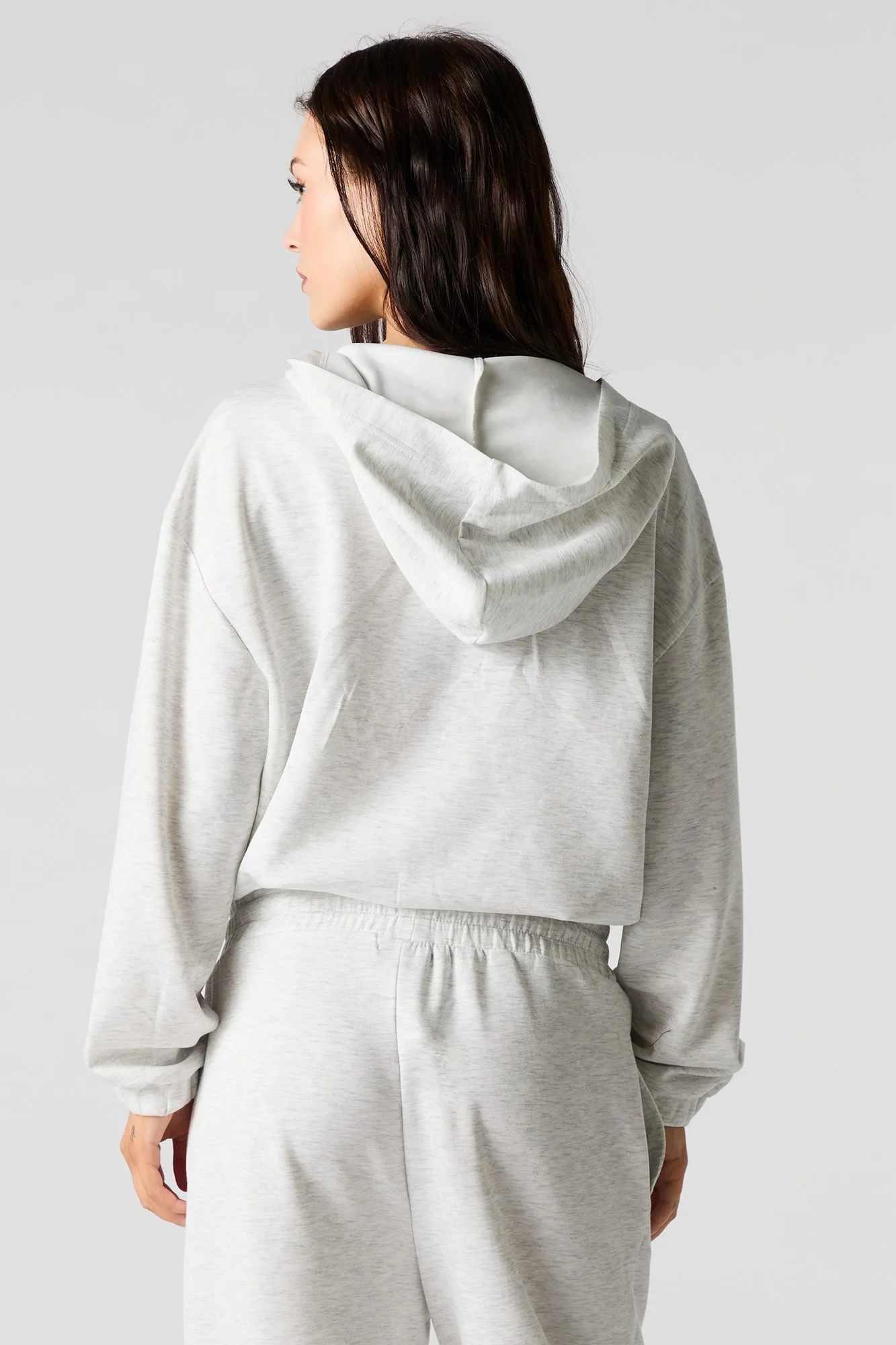 Active Quarter Zip Cinched Fleece Hoodie