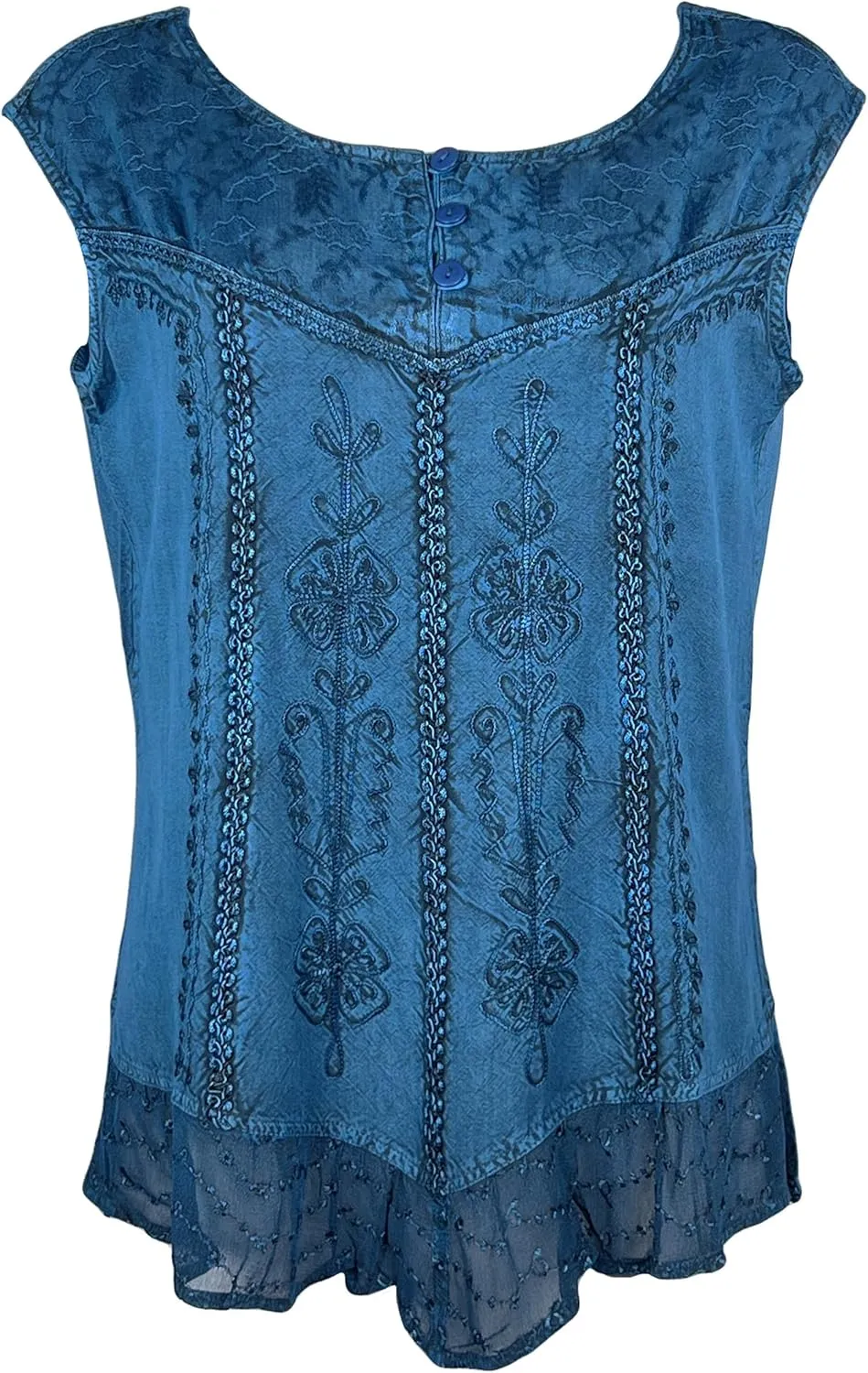 Agan Traders 2025 Summer Sleeveless Embroidered Blouses for Women - Summer Fashion Bohemian Tops - Women's Blouses Tank Tops