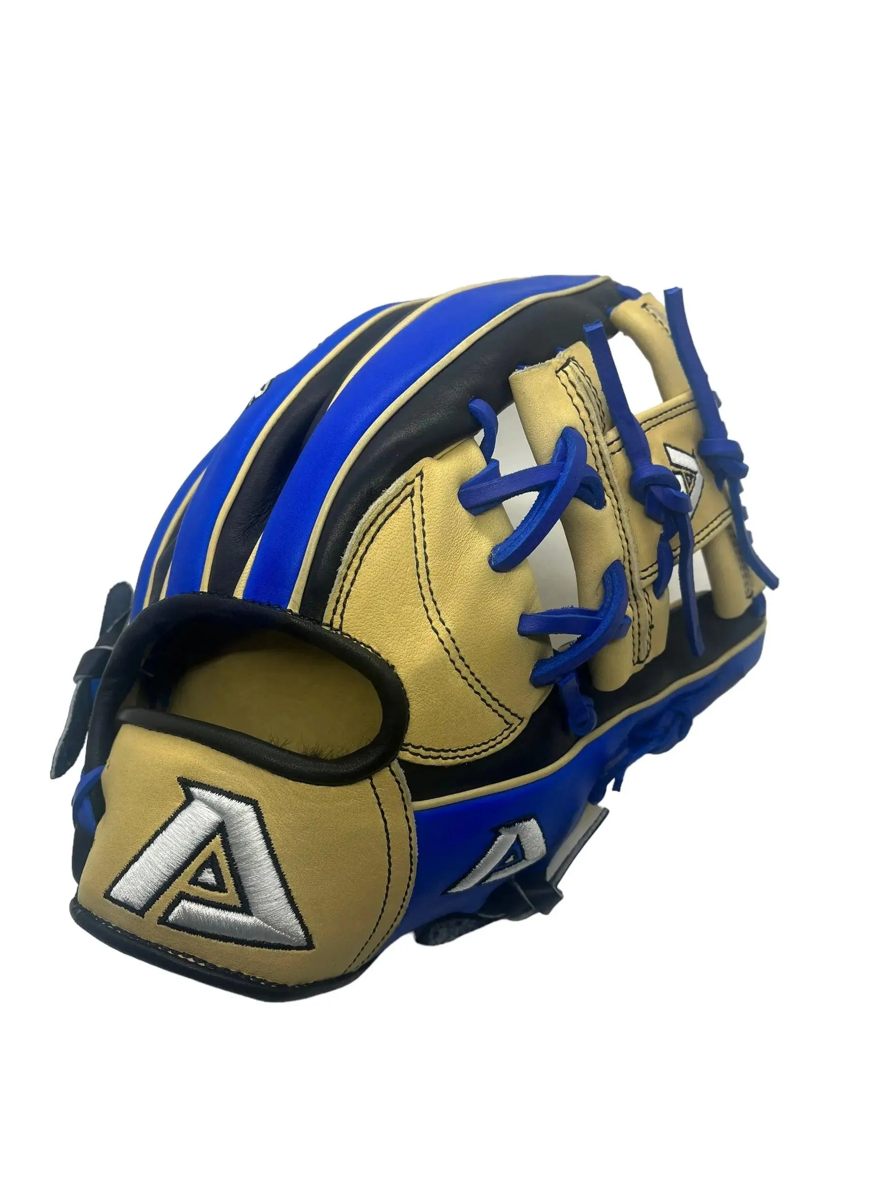 Akadema Torino Series 11.5” Inch Black Blue I Web Infielders Glove