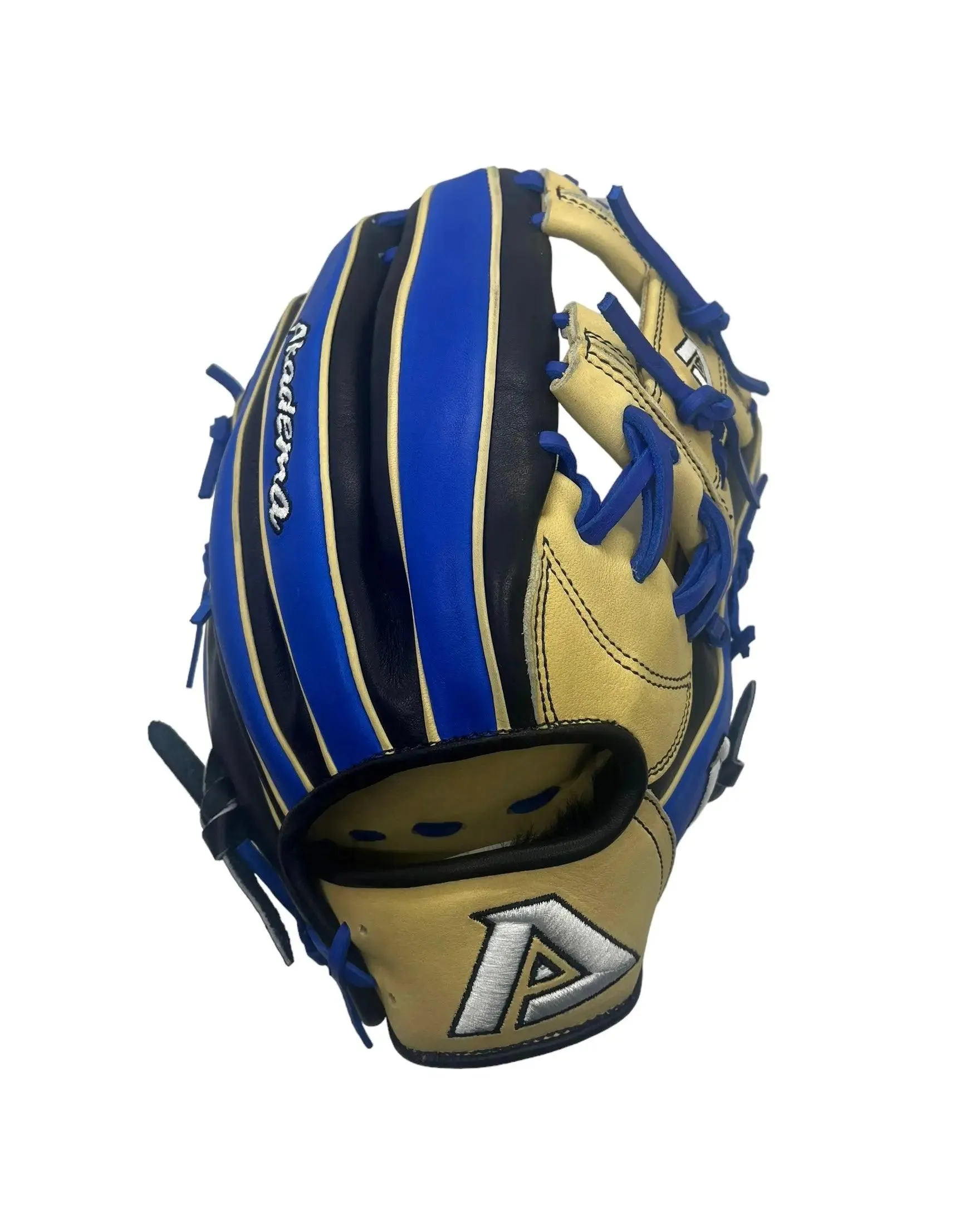 Akadema Torino Series 11.5” Inch Black Blue I Web Infielders Glove
