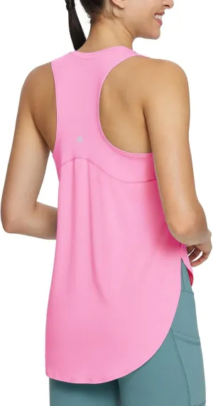 baleaf Women's Workout Tank Tops Loose Fit Racerback Top Sleeveless Shirts Lightweight Yoga Athletic Gym Running