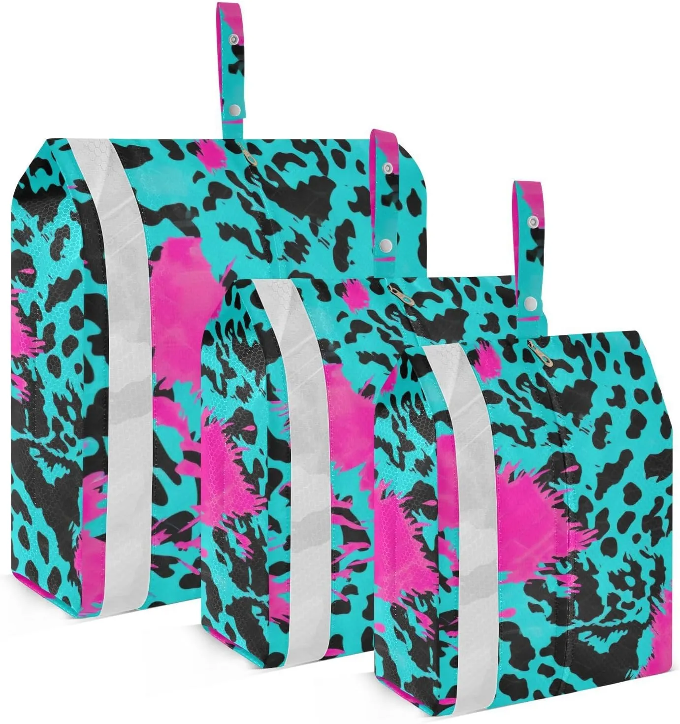 Blue Purple Dots Packing Cubes for Suitcases 3 Set Expandable Compression Luggage Packing Organizers for Carry on Suitcase Travel Essentials Luggage Organizer Bags Set