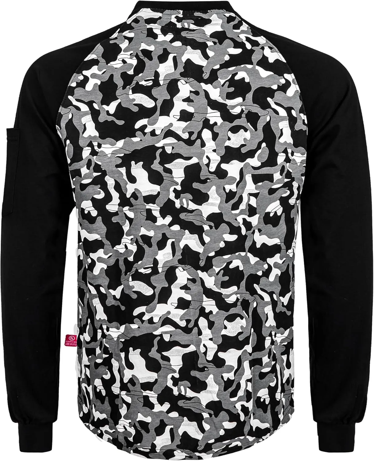 BOCOMAL FR Shirts 6oz Lightweight Flame Resistant Long Sleeve Henley Shirt Fire Retardant Workwear NFPA2112 CAT2