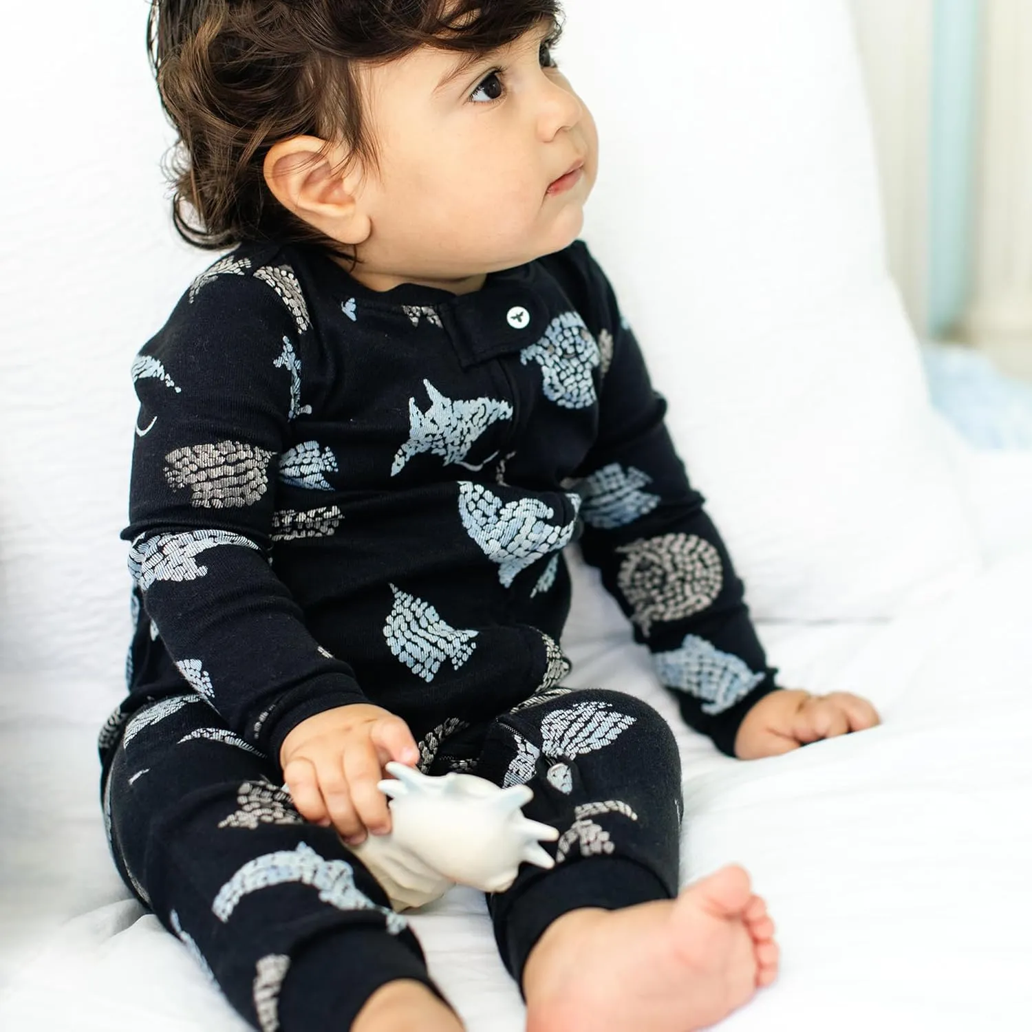Burt's Bees Baby baby-boys Sleep and Play Pjs, 2-pack 100% Organic Cotton One-piece Zip Front Footless Jumpsuit Pajamas