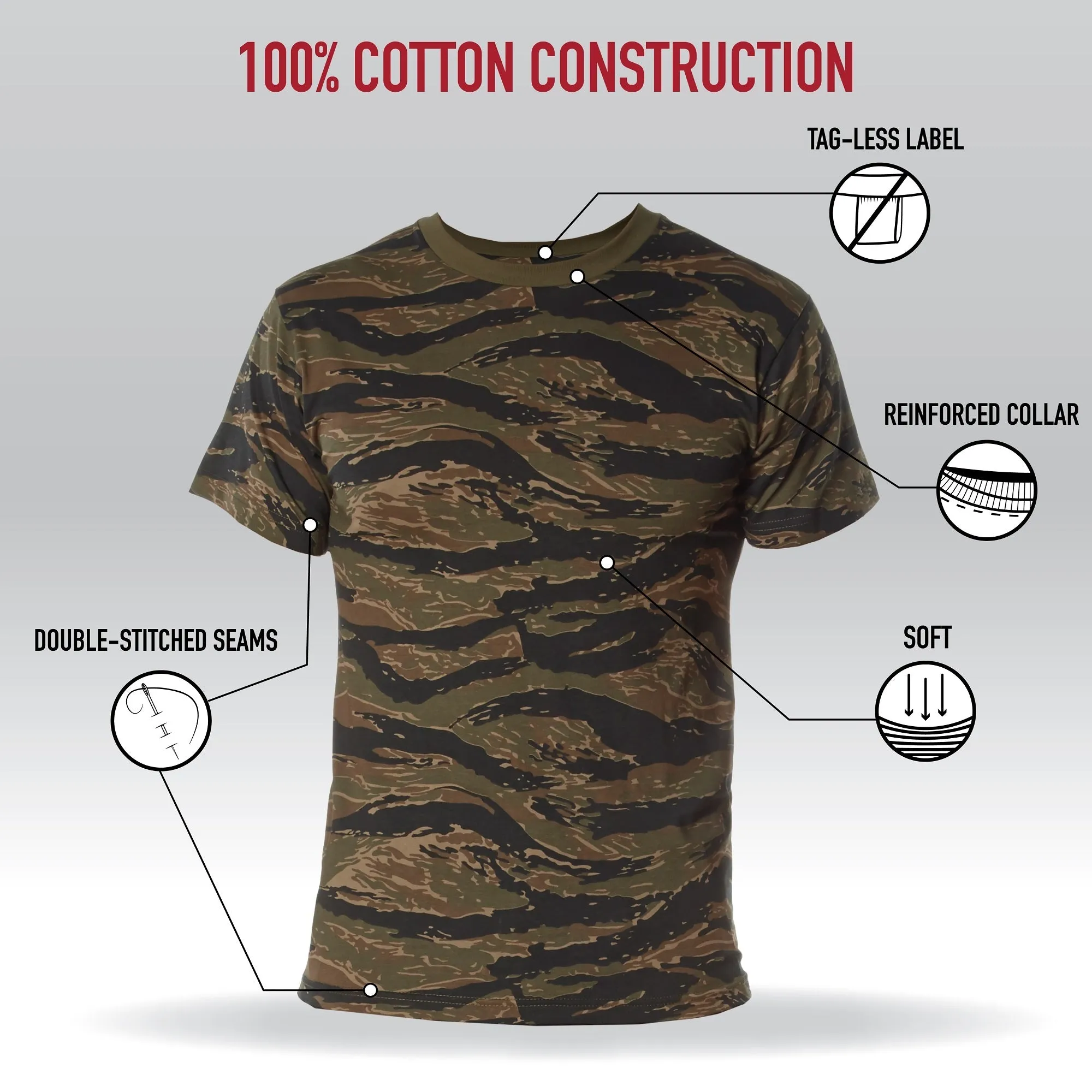 Camo Cotton T-Shirts
