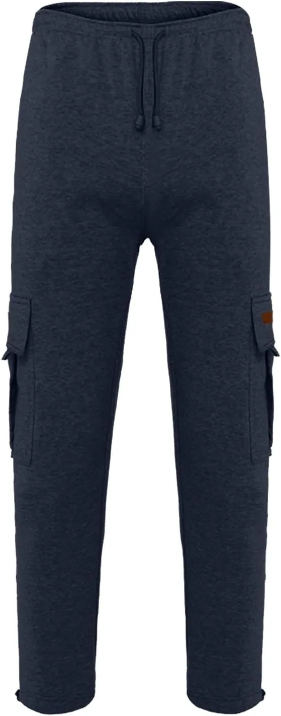 Cargo Pants for Men,Cargo Sweatpants for Men Big and Tall Running Pants Drawstring Work Pants Loose Fit Lounge Pants