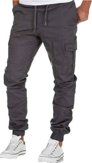 Cargo Pants for Men,Fashion Joggers Sports Pants Casual Cotton Cargo Pants Gym Sweatpants Trouser Mens Long Pant