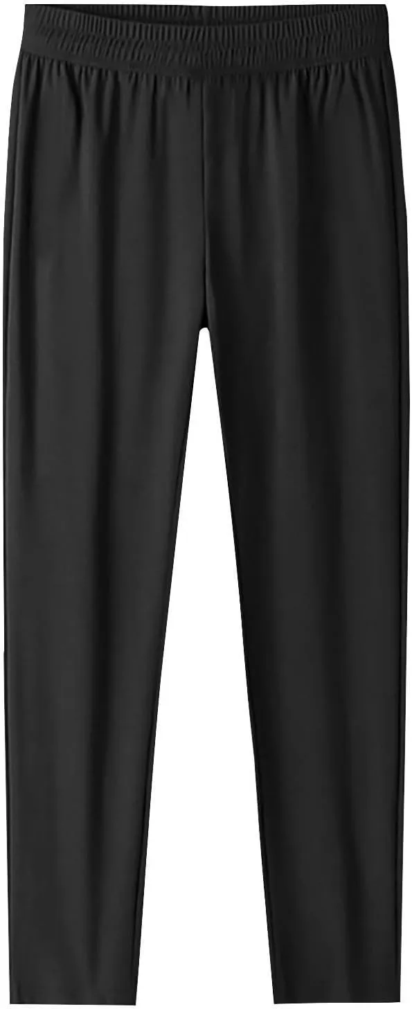 Casual Pants for Women Summer Elastic Waist Dress Pants with Pockets Lounge Baggy Pant Gym Drawstring Trousers