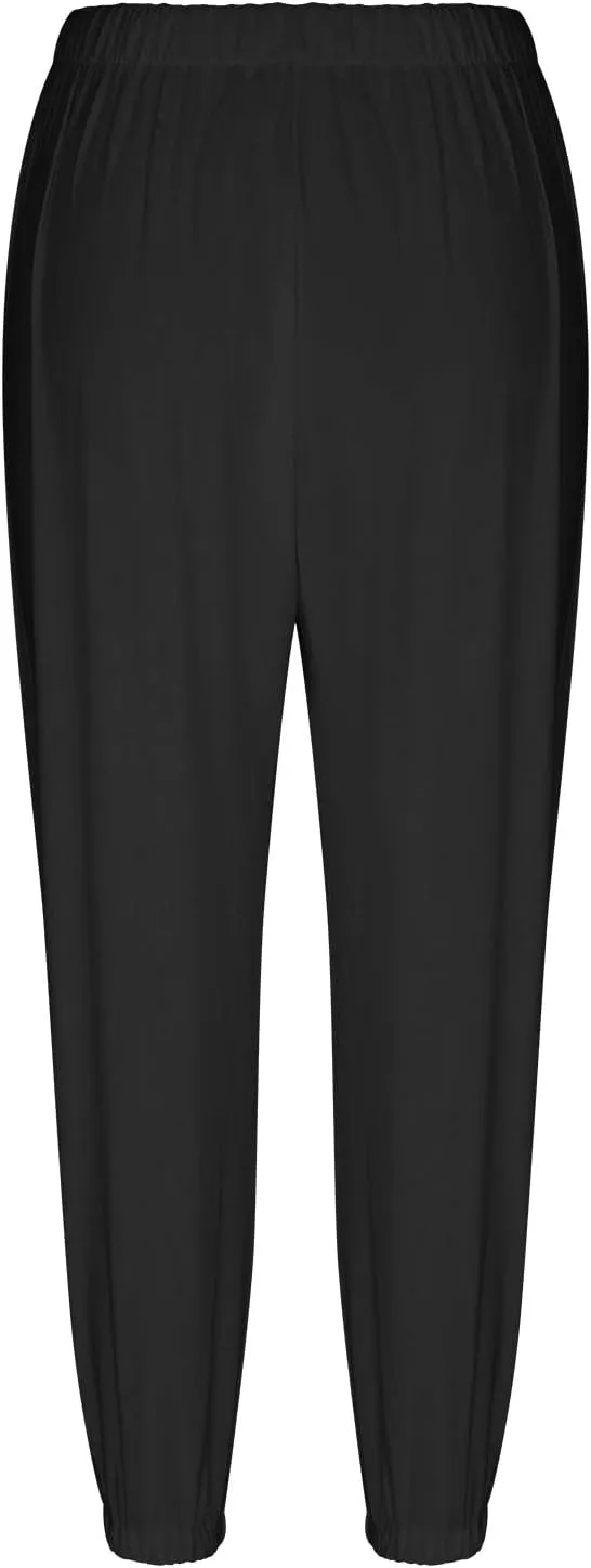 Ceboyel Womens Drawstring Linen Pants High Waist Boho Pant Summer Casual Trousers Dressy Casual Beach Outfits 2023