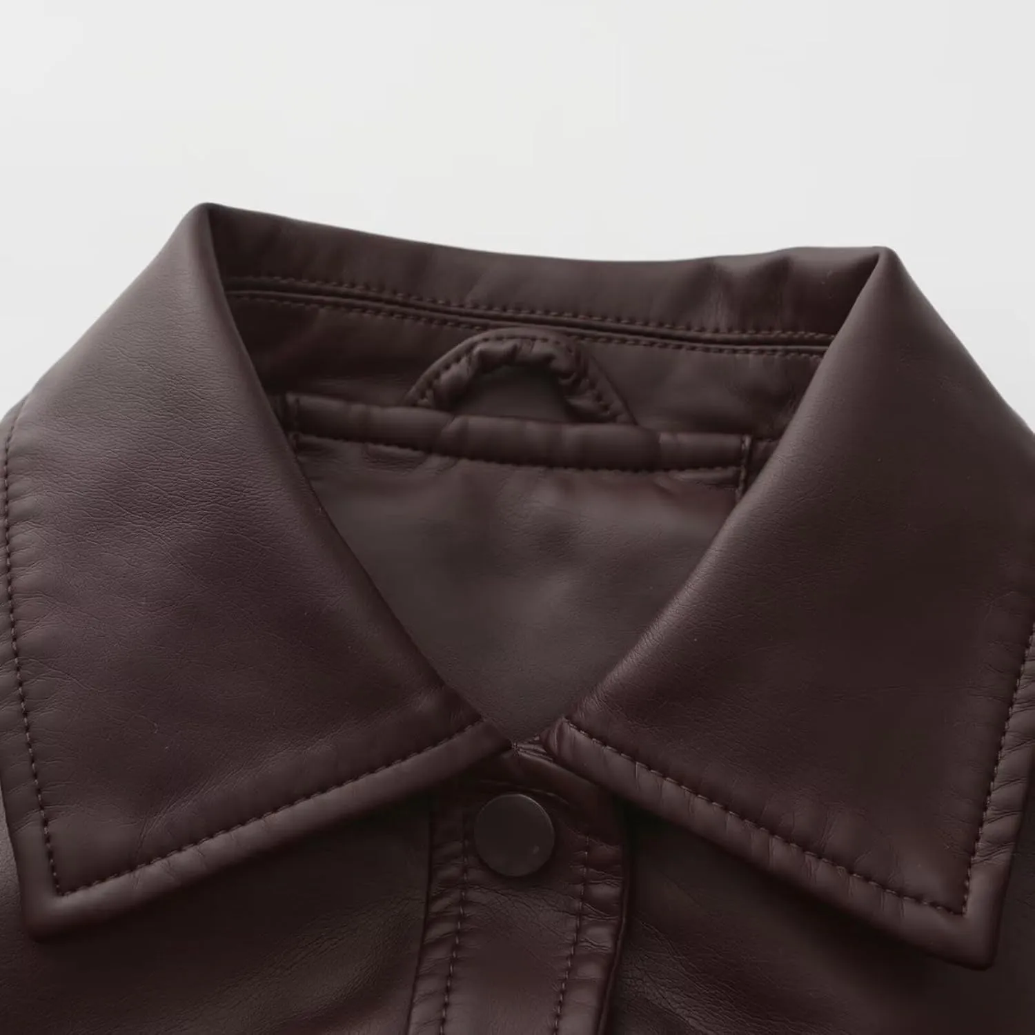 CHIGUO Women Faux Leather Cropped Jacket Trendy Moto Biker Short Jacket Fashion PU Coat Party Jacket