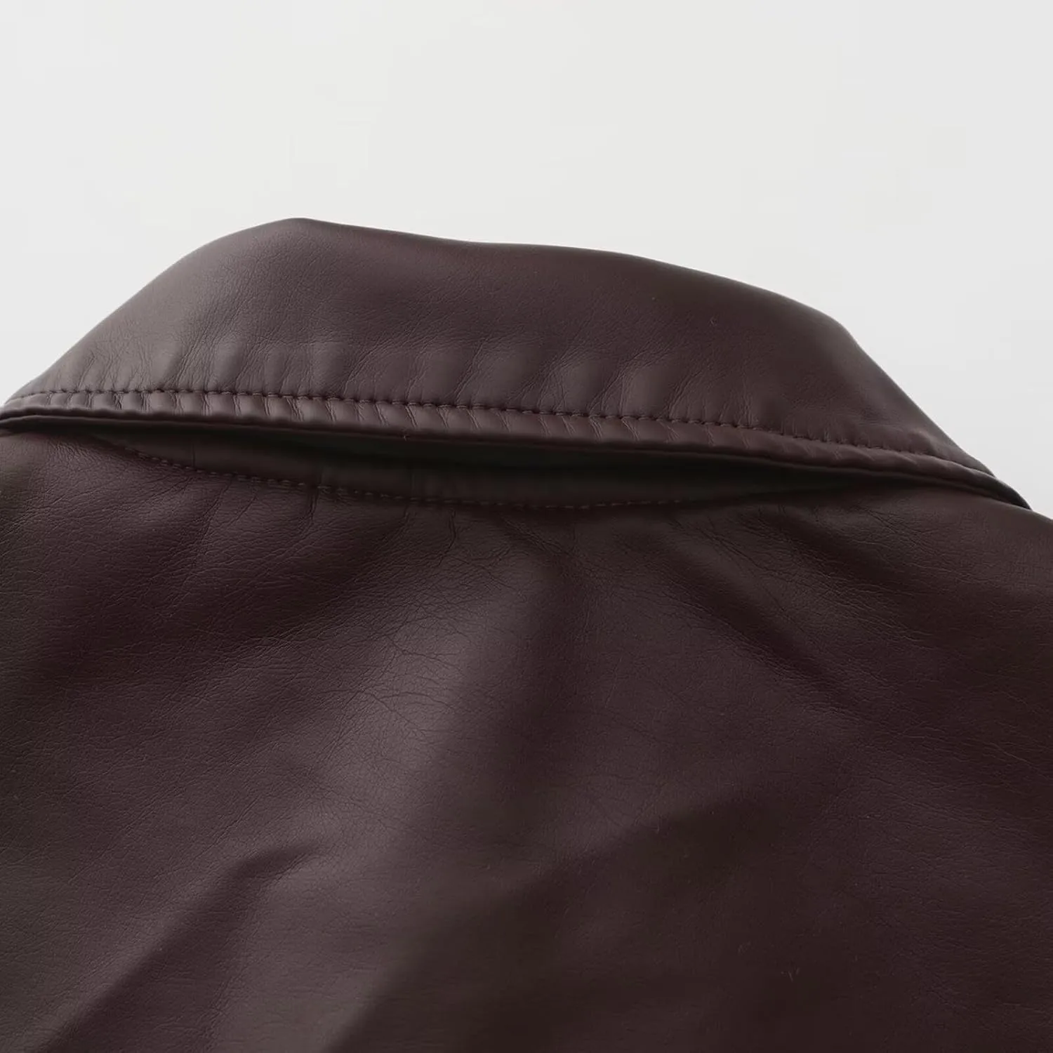 CHIGUO Women Faux Leather Cropped Jacket Trendy Moto Biker Short Jacket Fashion PU Coat Party Jacket