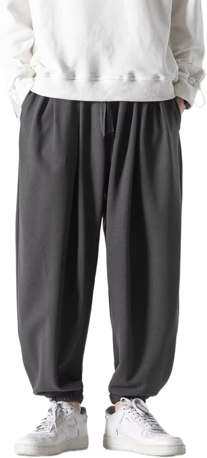 Chinese Style Loose Harem Pants Spring Harajuku Casual Sports Trousers Men Clothing Sweatpants Joggers Male