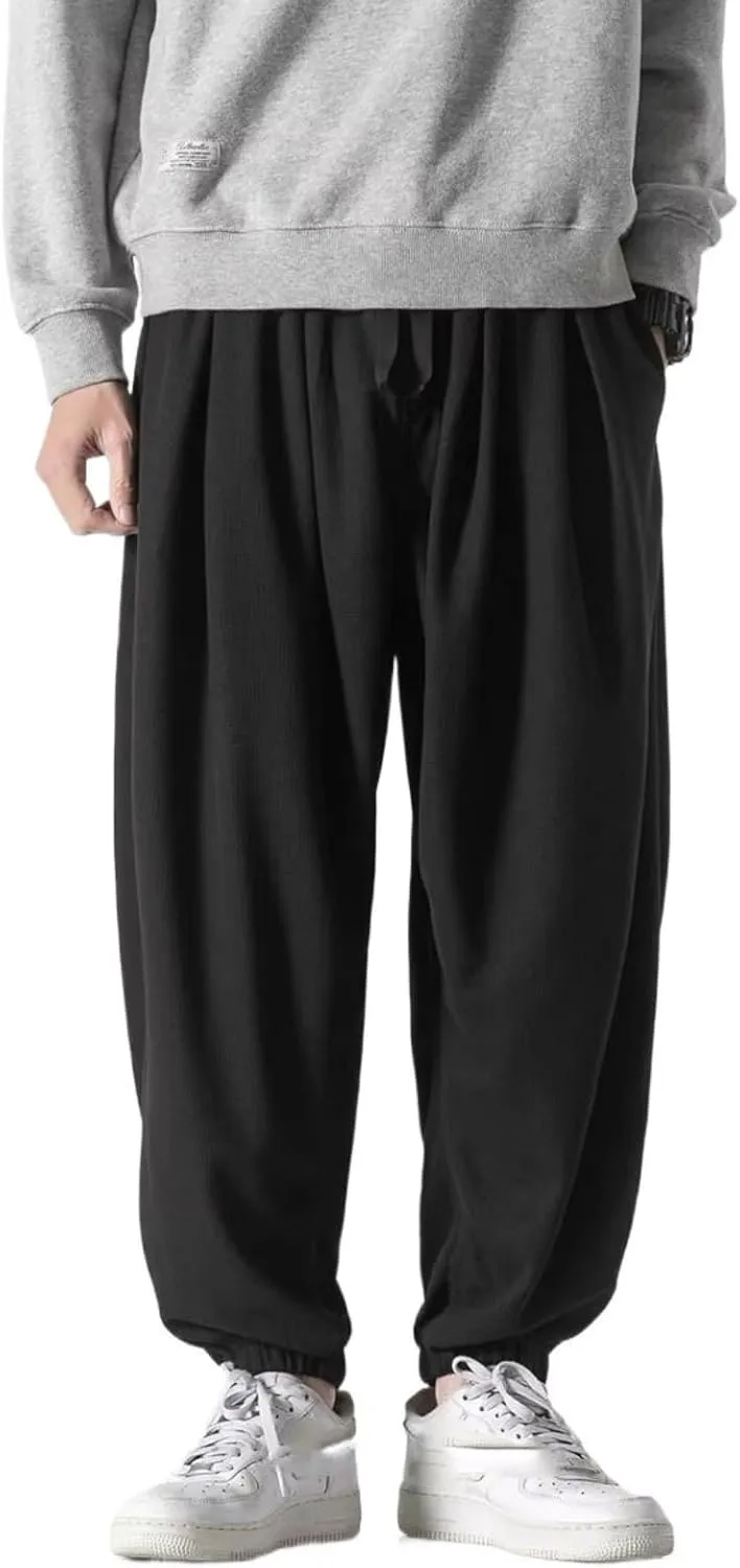Chinese Style Loose Harem Pants Spring Harajuku Casual Sports Trousers Men Clothing Sweatpants Joggers Male