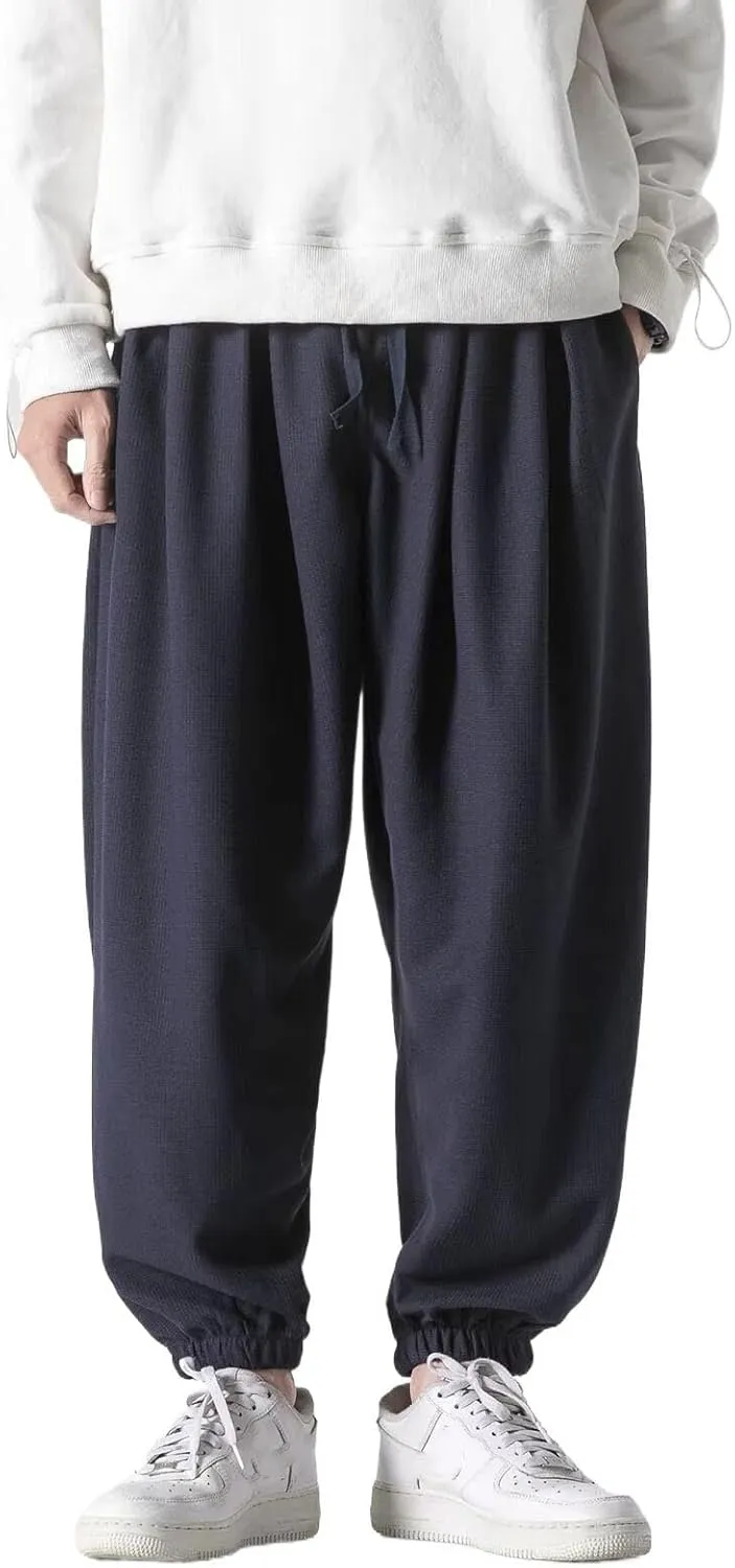 Chinese Style Loose Harem Pants Spring Harajuku Casual Sports Trousers Men Clothing Sweatpants Joggers Male