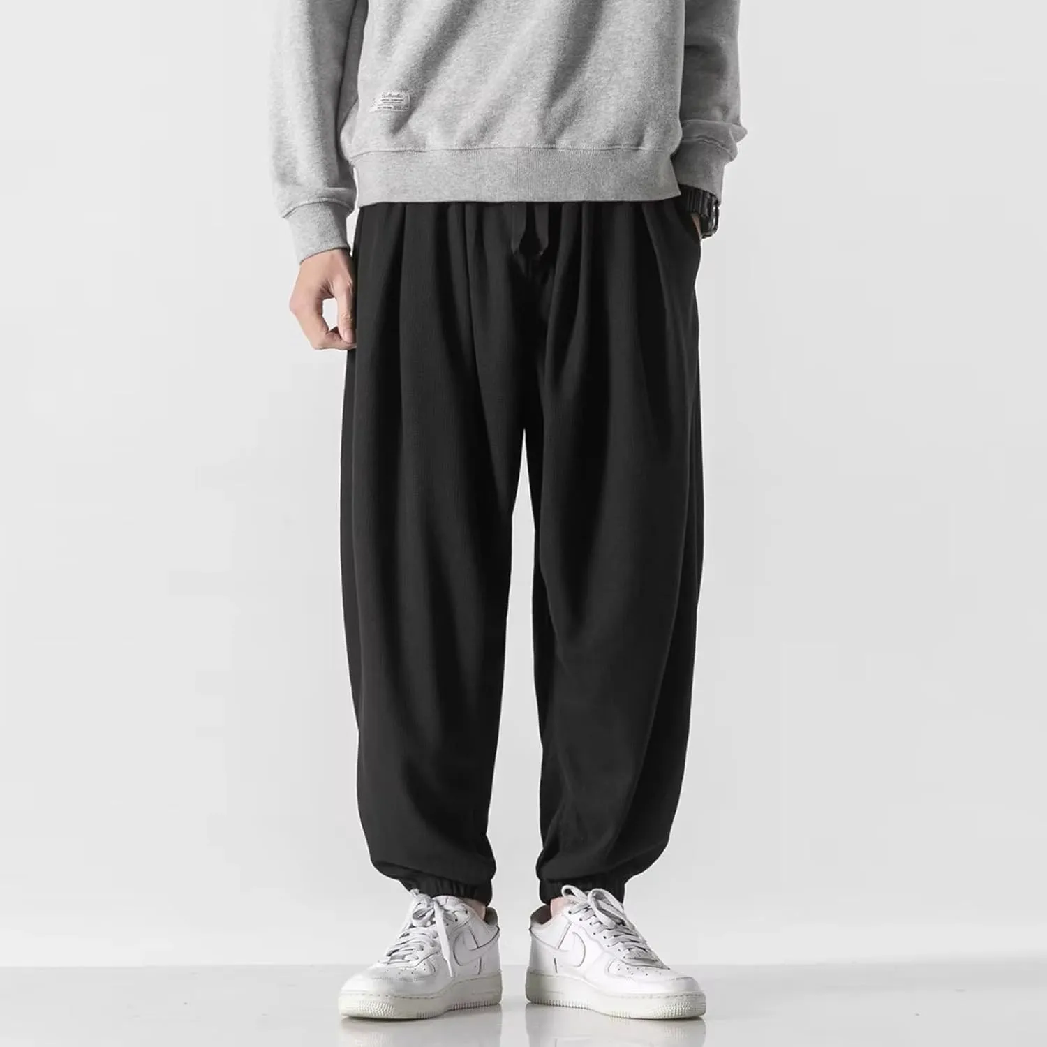 Chinese Style Loose Harem Pants Spring Harajuku Casual Sports Trousers Men Clothing Sweatpants Joggers Male