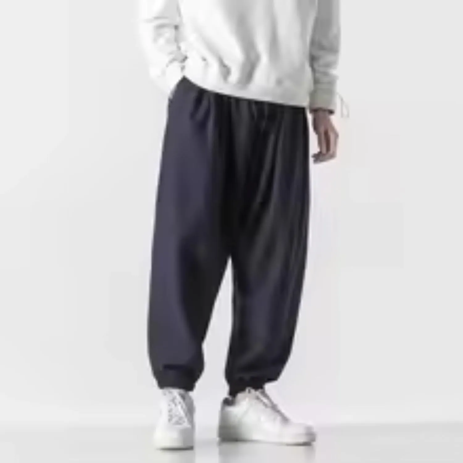 Chinese Style Loose Harem Pants Spring Harajuku Casual Sports Trousers Men Clothing Sweatpants Joggers Male