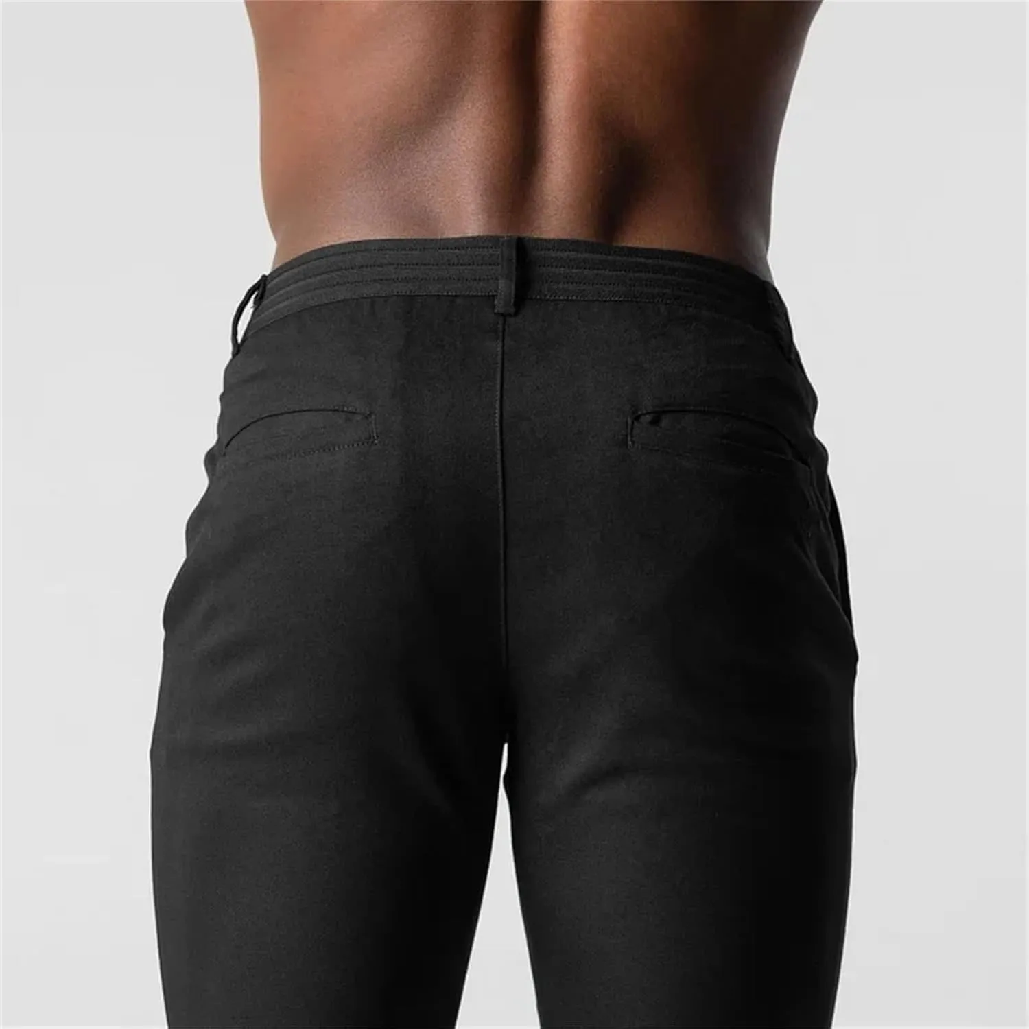 CRNTCEM Mens Slim Fit Suit Pants Casual Golf Pants Tapered Leg Chino Flat Front Dress Trousers Buisness Work Formal Trousers