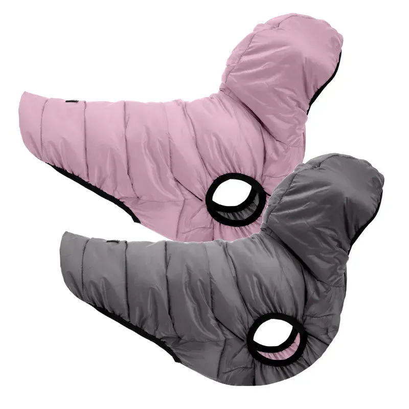 Double Sided Dog Reversible Winter Jacket