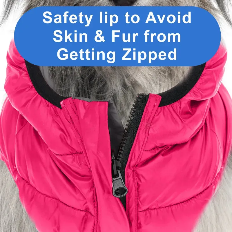 Double Sided Dog Reversible Winter Jacket