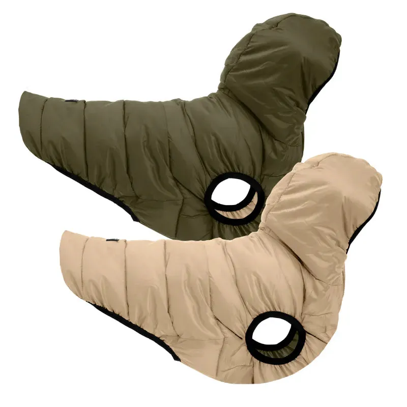 Double Sided Dog Reversible Winter Jacket
