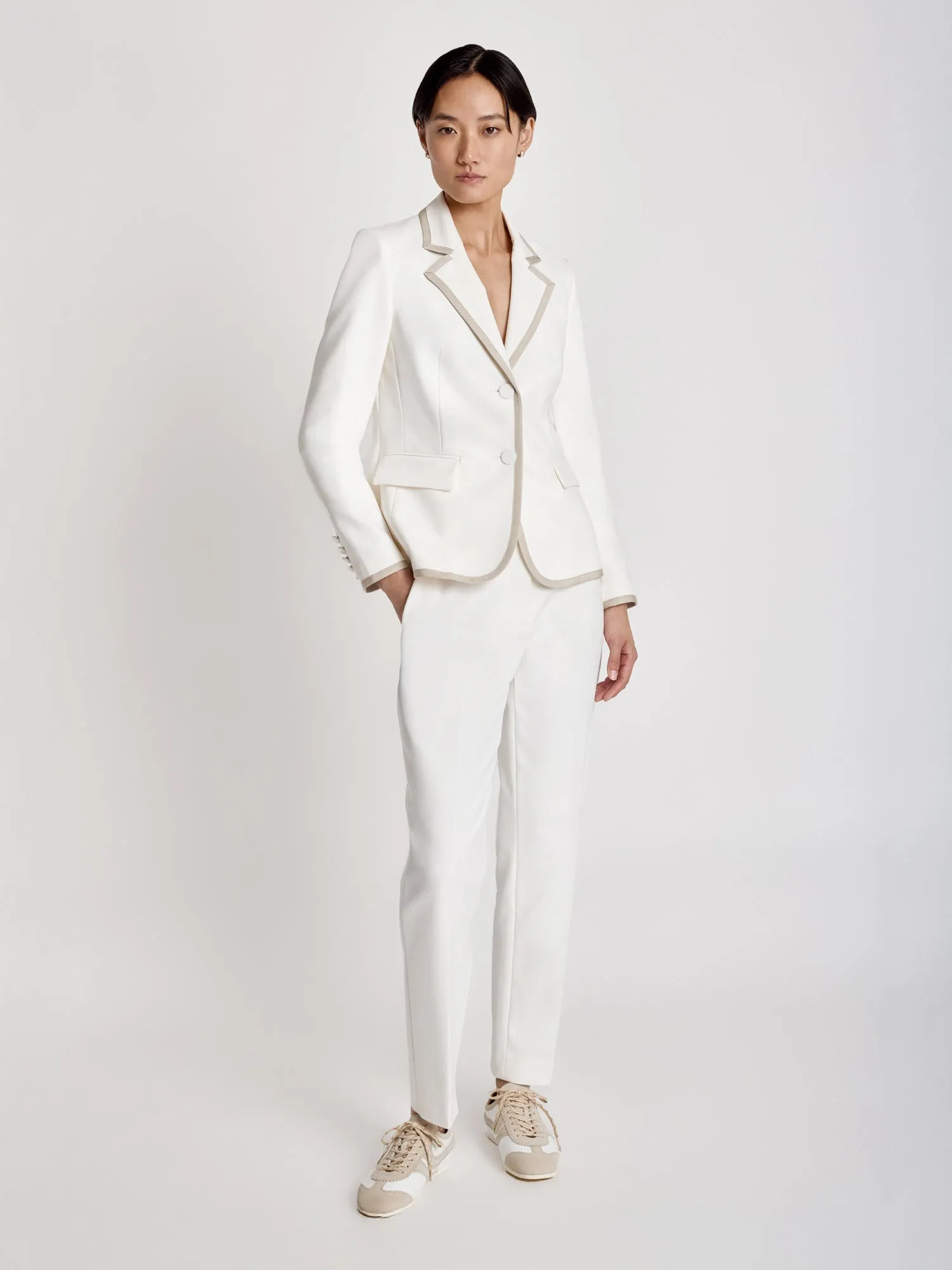 Extended waistband trouser