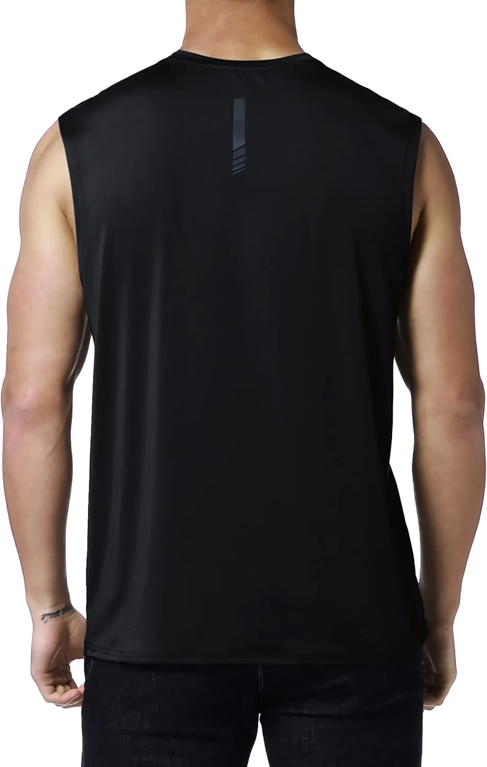 EZRUN Men's Workout Sleeveless Shirts Quick Dry Muscle Swim Shirt Gym Fitness Running Beach Tank Tops