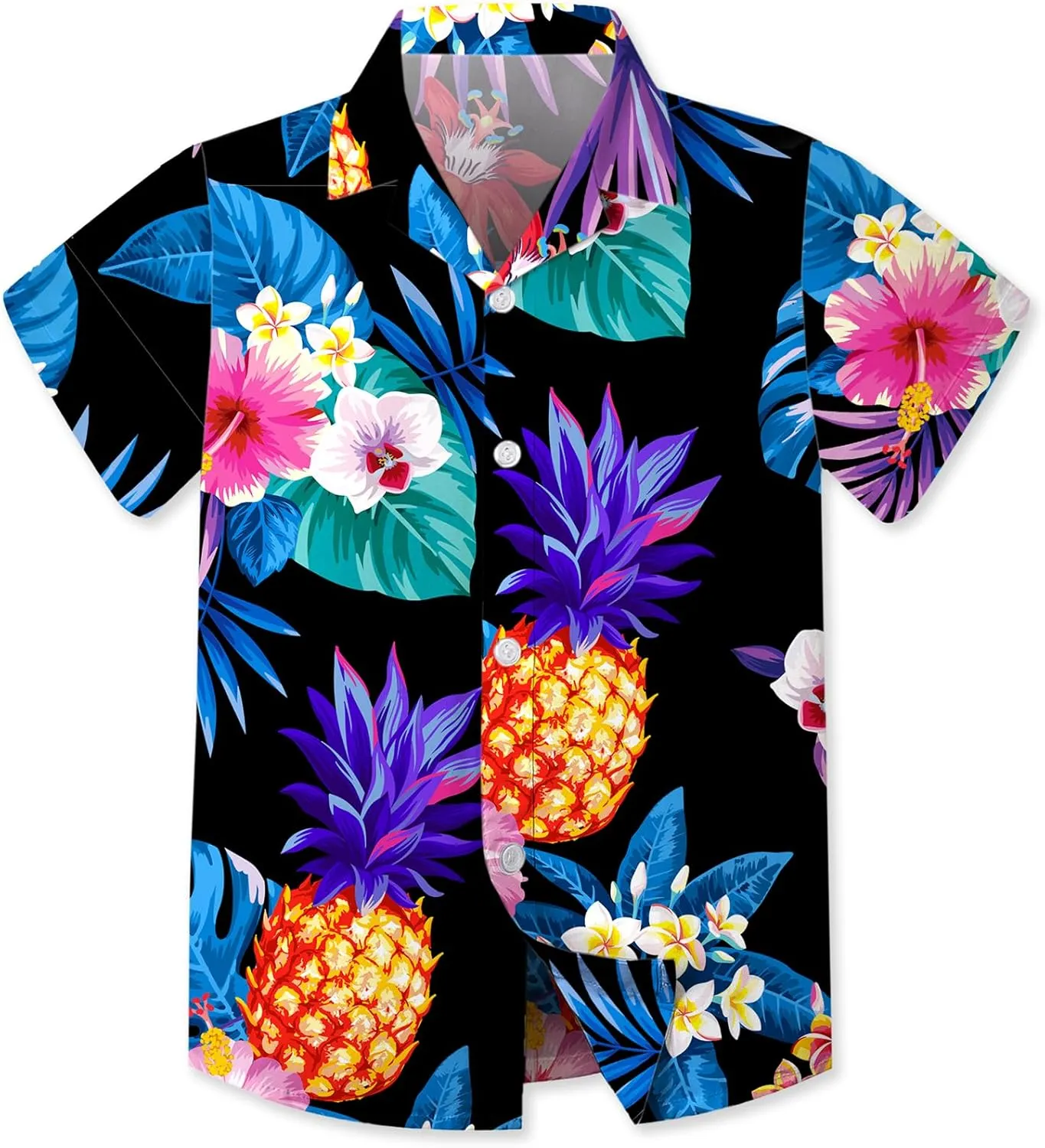 Family Matching Hawaiian Outfits, Dad and Son Beach Vacation Shirts Mommy Daughter Dress, 2T - X-Large