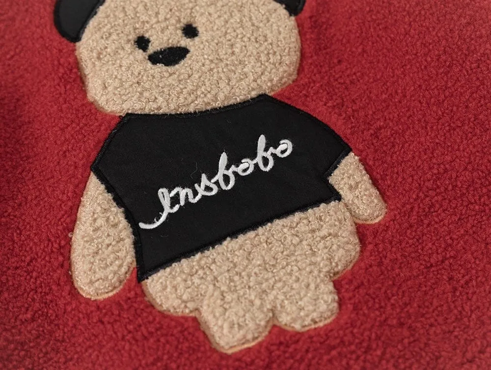 Headphone Bear Winter Plush Jacket