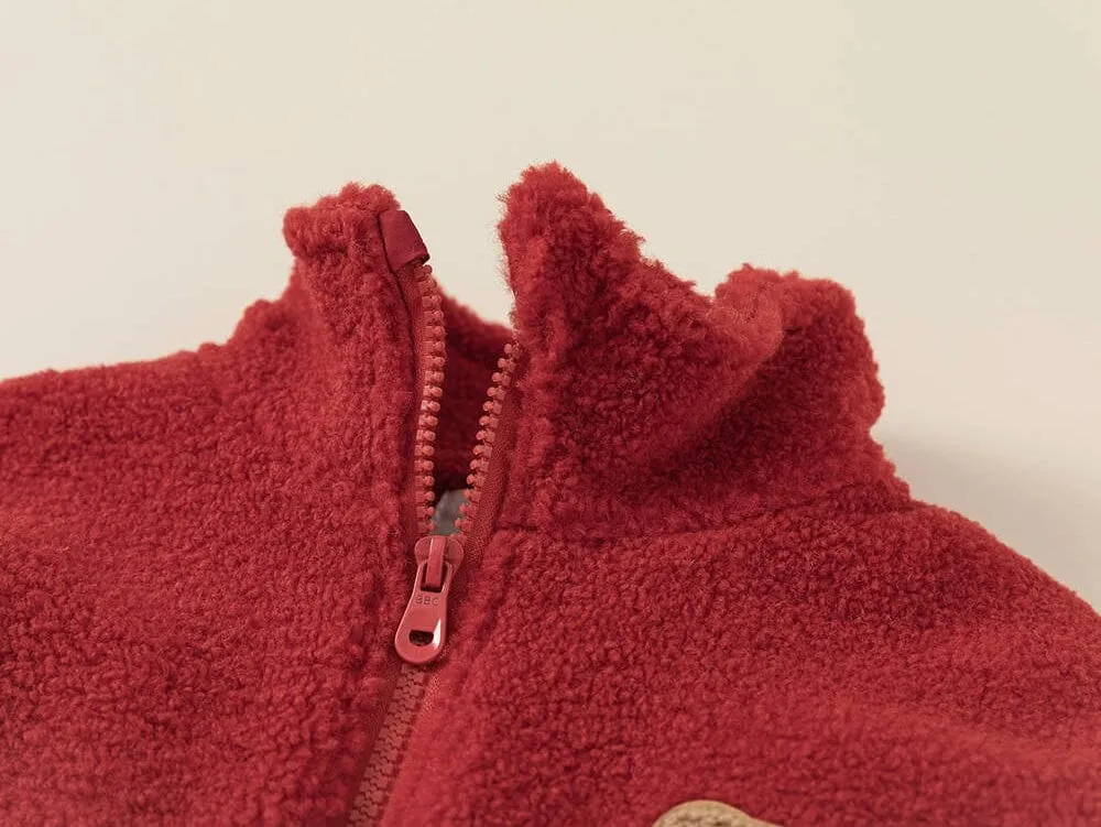 Headphone Bear Winter Plush Jacket