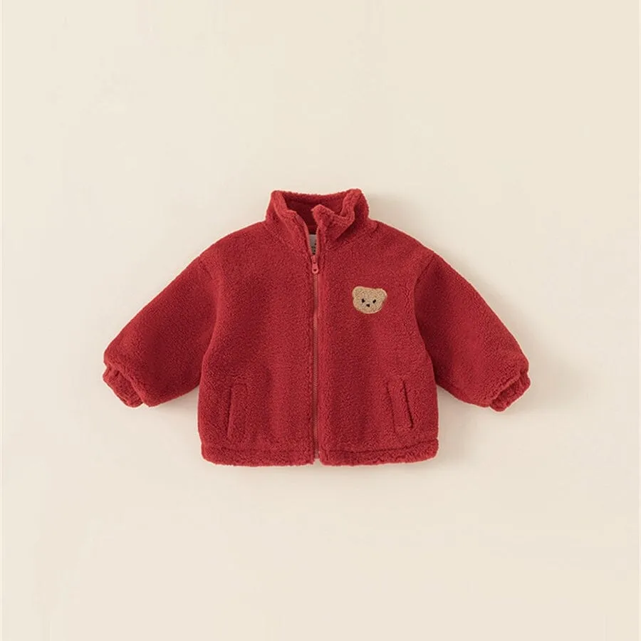 Headphone Bear Winter Plush Jacket