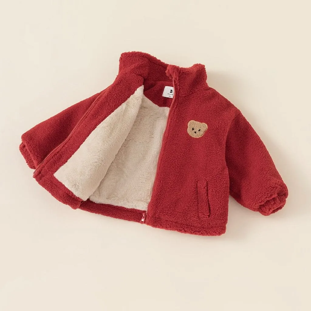 Headphone Bear Winter Plush Jacket