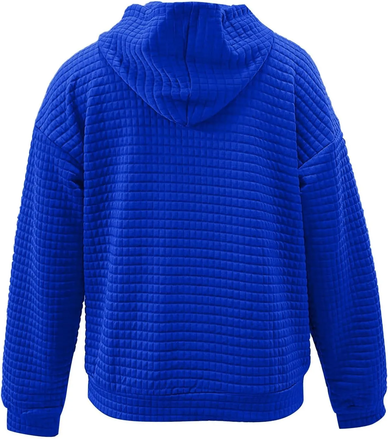 Hoodie for Women Fall 2024 Trendy Waffle Knit Drawstring Pullover Sweatshirts Casual Loose Fit Sweater Cute Fashion Clothes