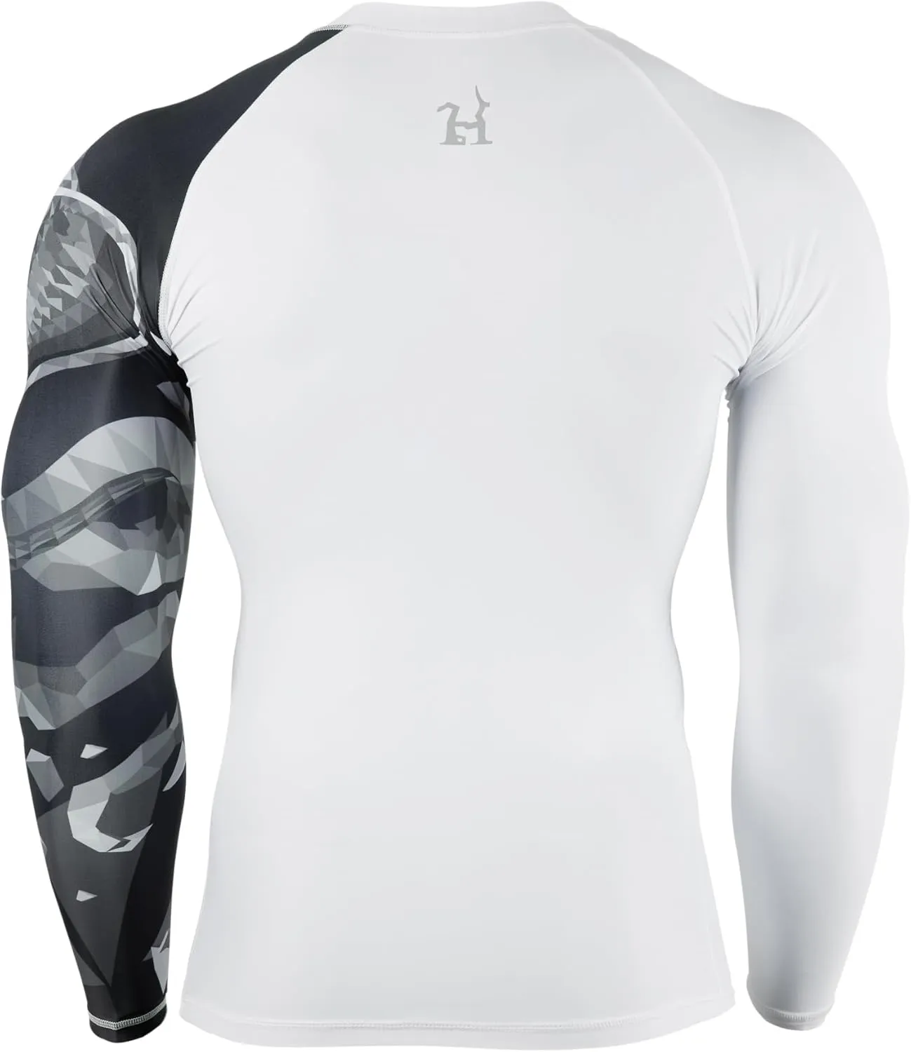 HUGE SPORTS Men's Swim Shirts Long Sleeve Zip Rash Guard UPF 50  Sun Protective Quick Drying