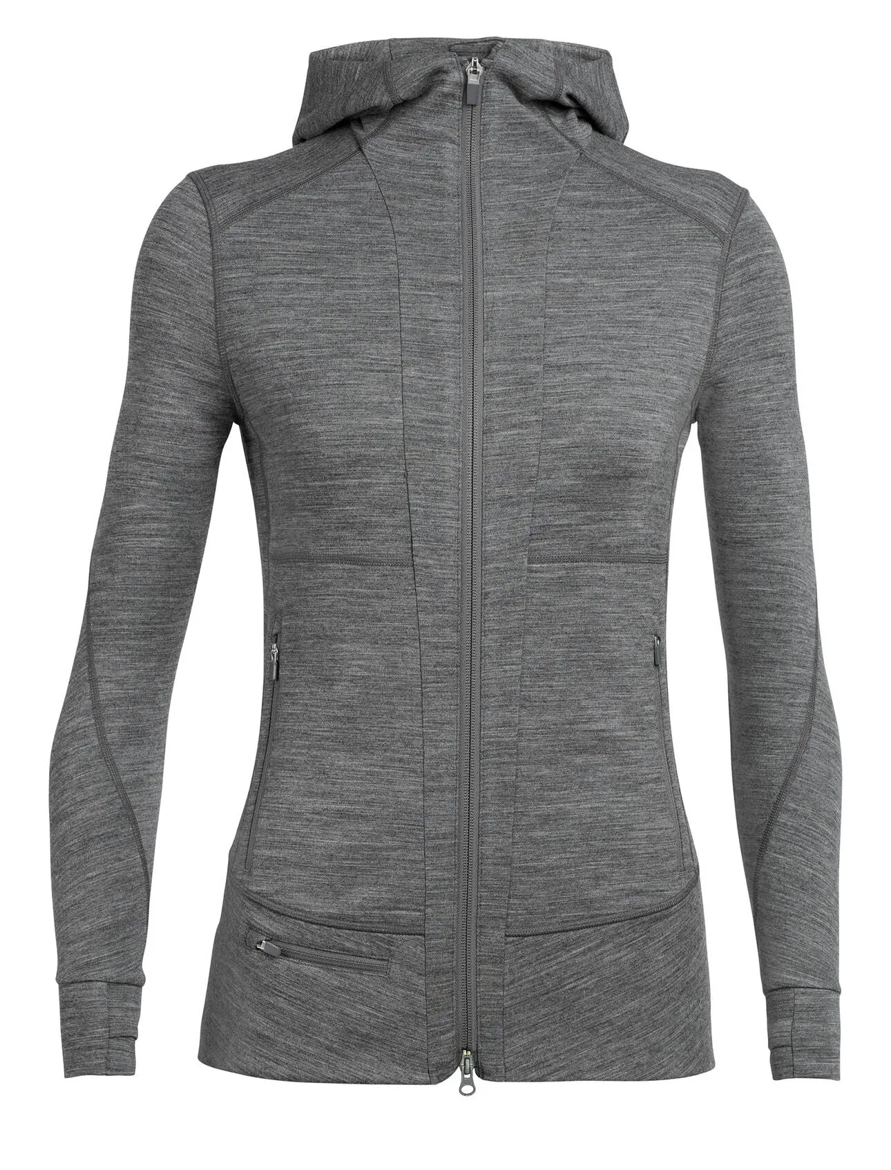 Icebreaker Quantum II Long Sleeve Zip Hood - Women's