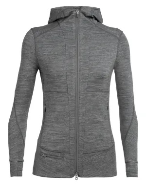 Icebreaker Quantum II Long Sleeve Zip Hood - Women's