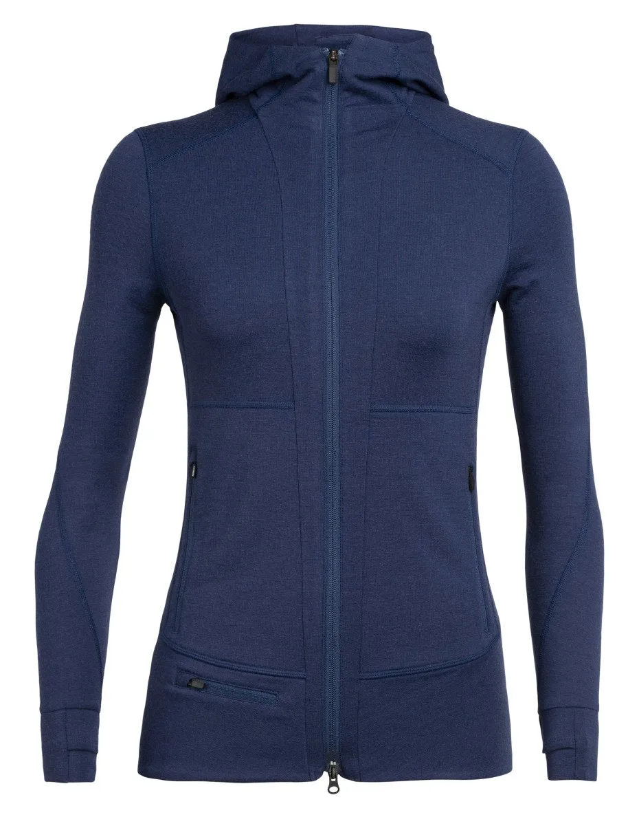 Icebreaker Quantum II Long Sleeve Zip Hood - Women's