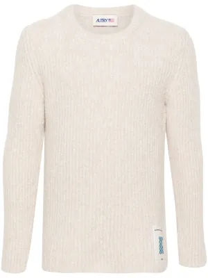 Light Beige Fisherman's Knit Sweater