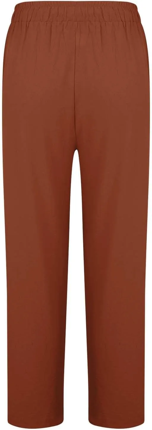 Linen Capri Pants Spring Summer Wide Leg Linen Trousers for Women Loose Pant Womens Summer