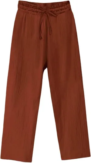 Linen Capri Pants Spring Summer Wide Leg Linen Trousers for Women Loose Pant Womens Summer