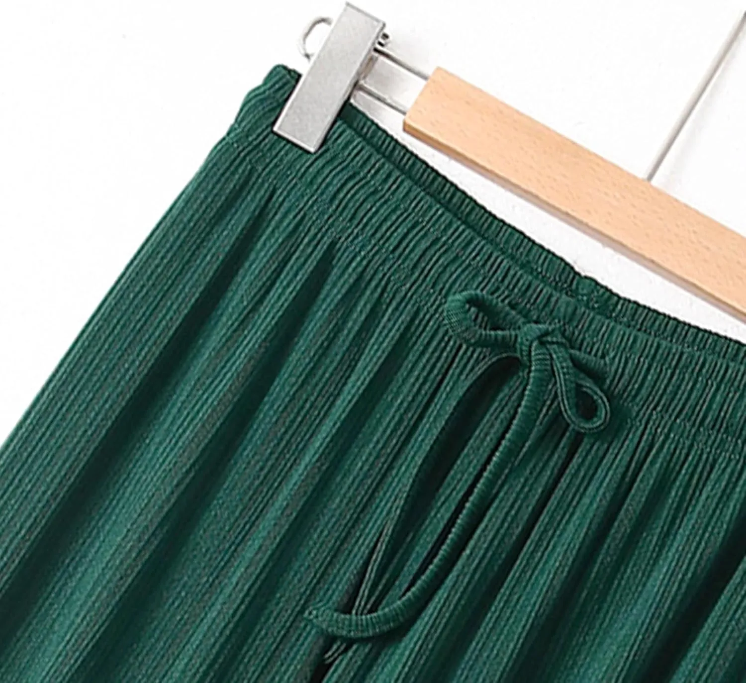 Linen Pants Women Wide Leg High Waist Adjustable Knot Summer Dressy Casual Drawstring Trousers Flowy Palazzo Pants