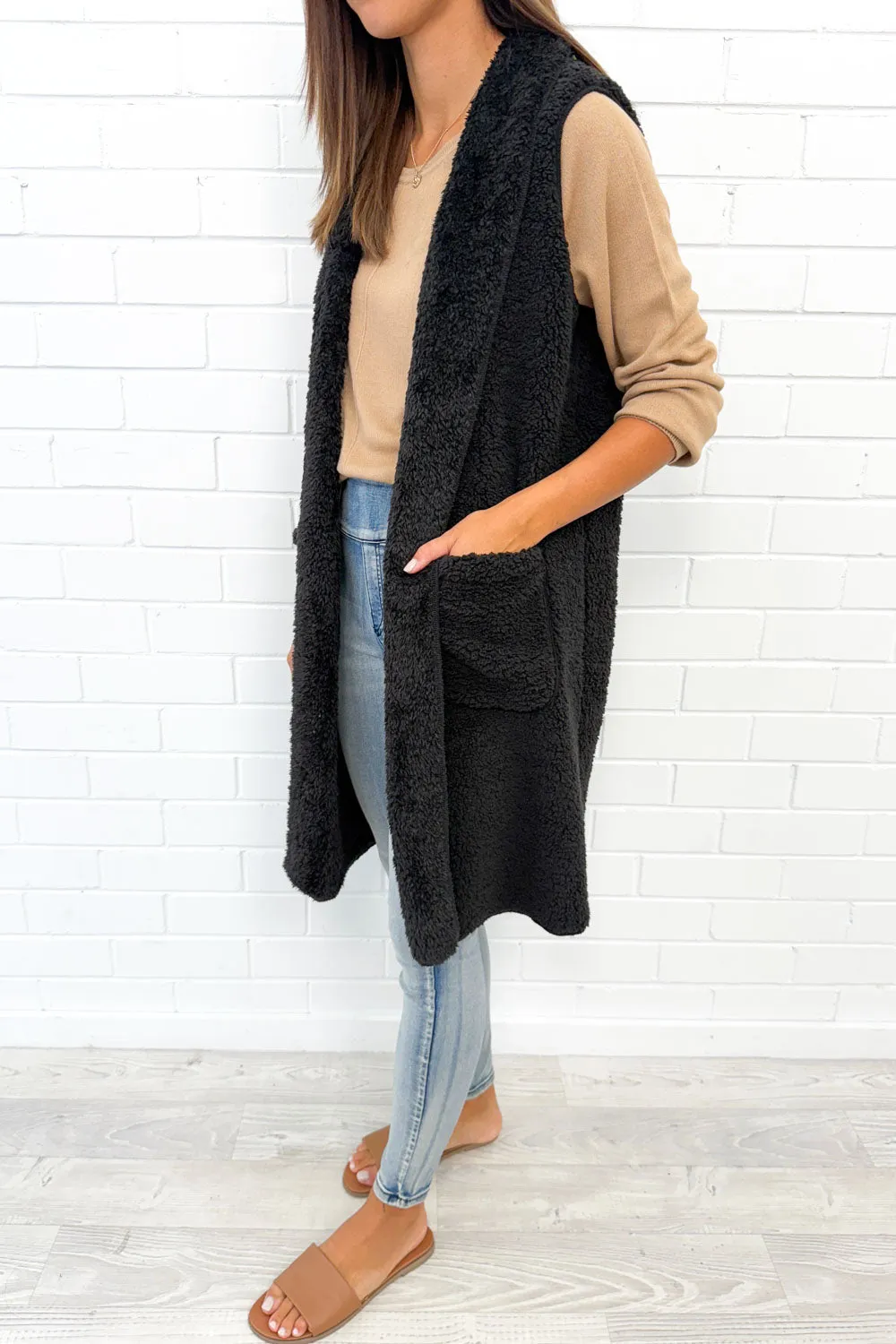 Long Teddy Vest
