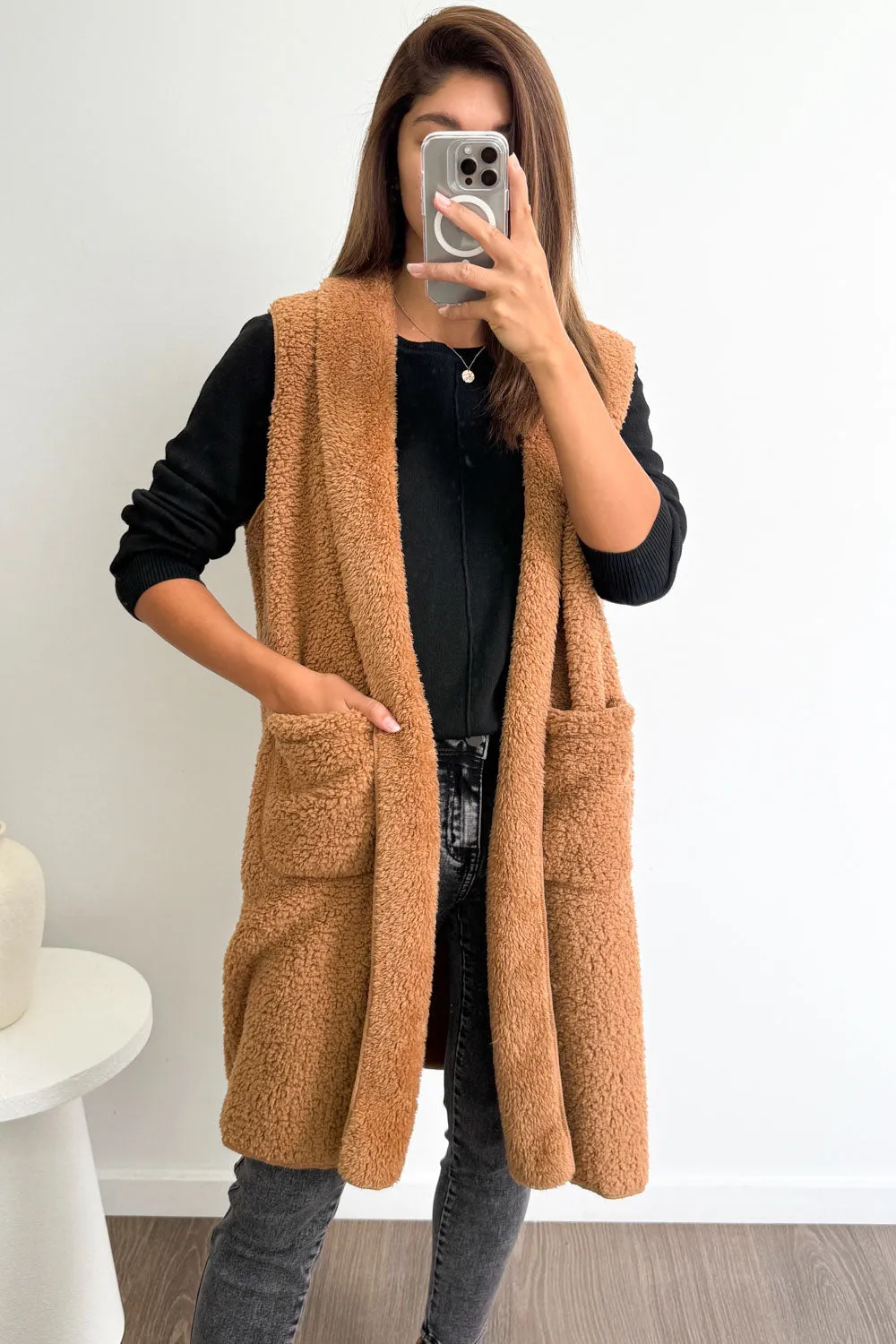 Long Teddy Vest