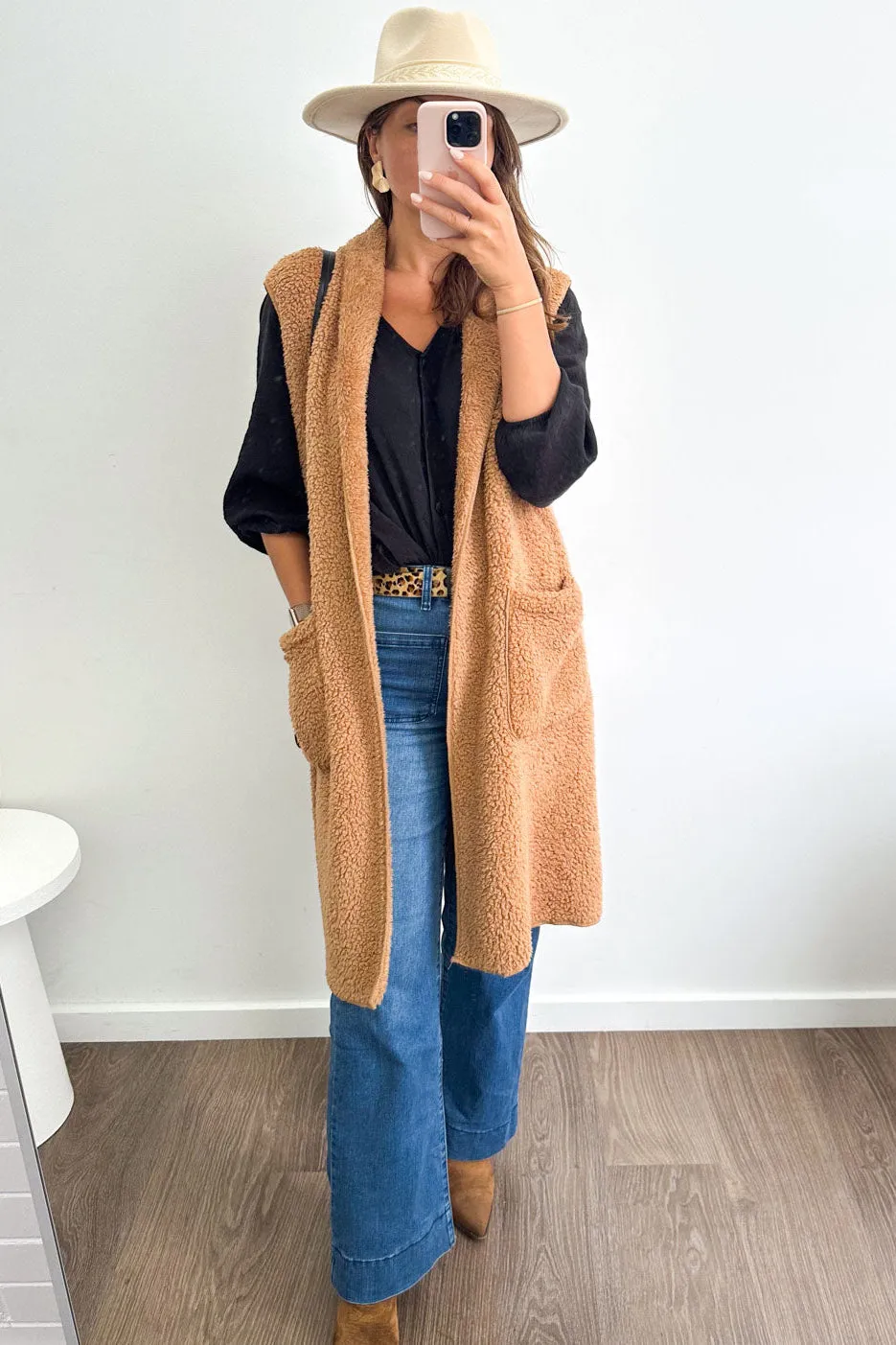 Long Teddy Vest