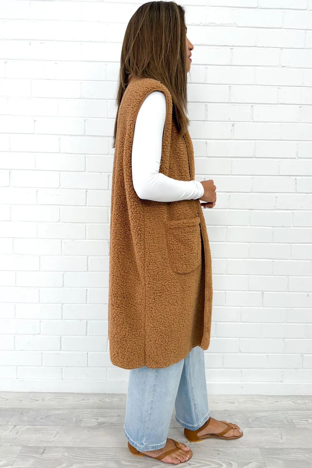 Long Teddy Vest