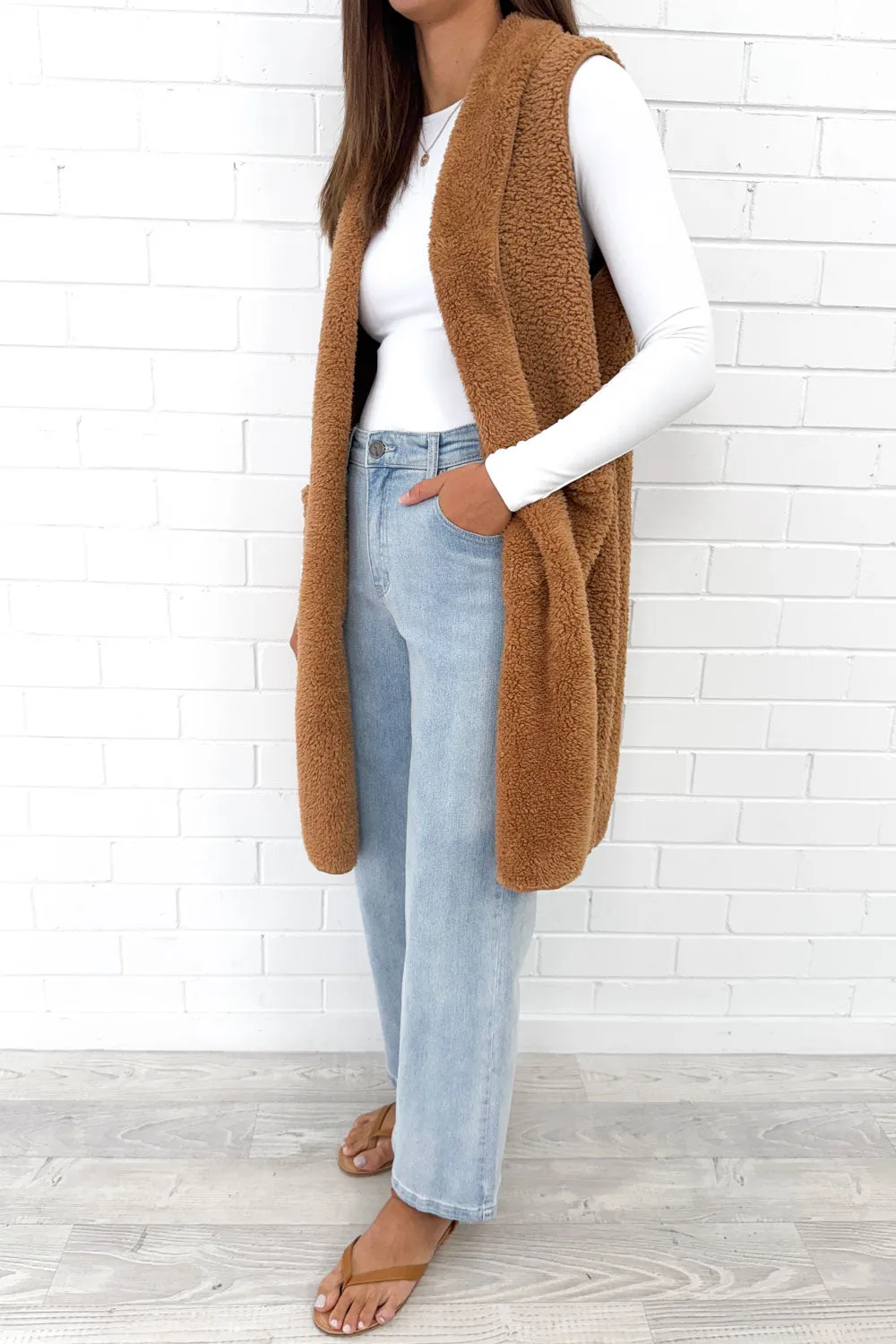 Long Teddy Vest